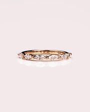 0.15 CT Marquise Cut Lab Grown Diamond Wedding Band Gift For Bride Mapple Gems